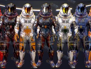 UE5素材—科幻装甲雇佣兵战士