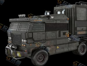 科技武装运输车—布兰德（BL）CG三维模型