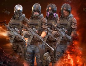 UE5素材—女雇佣兵战士