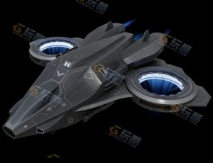 科幻军用战斗飞船—布兰德（BL）CG三维模型