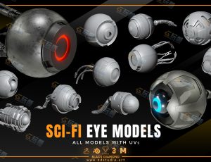 科幻眼睛Blender资产库