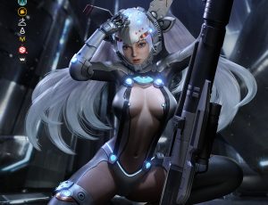 影视科幻美型角色《环星重炮手》制作流程教学