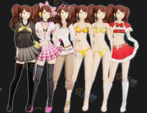 活泼卡通女孩—布兰德（BL）CG三维模型