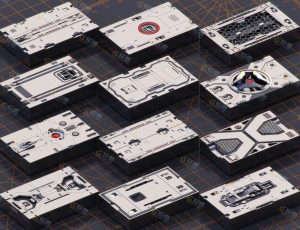 机甲战士硬表面Blender资产库