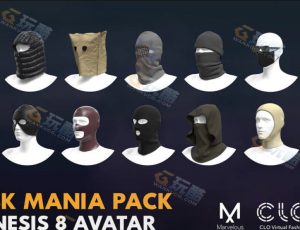 面具Blender资产库