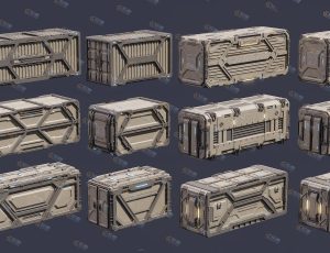 科幻集装箱Blendr资产库