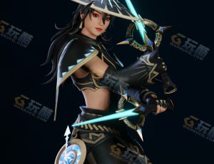 暗黑女刺客—布兰德（BL）CG三维模型