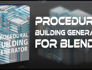 程序化科技楼房—布兰德（BL）CG三维模型