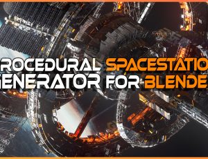程序化空间站—布兰德（BL）CG三维模型