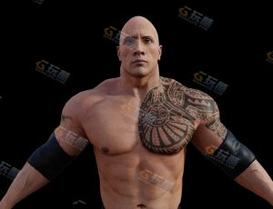 巨石强森—布兰德（BL）CG三维模型