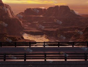 户外荒漠公路大桥—布兰德（BL）工程源文件