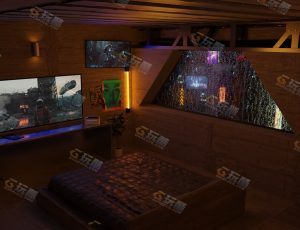 赛博朋克简单简陋公寓—布兰德（BL）工程源文件