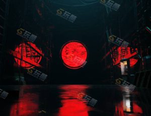 红色氛围科技空间场景—布兰德（BL）工程源文件