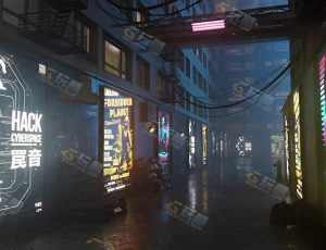 赛博胡同街道—布兰德（BL）工程源文件