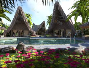 夏威夷酒店休闲区—布兰德（BL）工程源文件