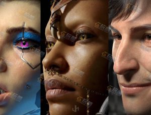 高精度三维人物皮肤笔刷