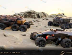 火星荒漠车Blender资产库