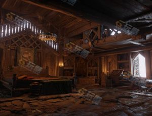 中世纪维京人大卧室—布兰德（BL）工程源文件