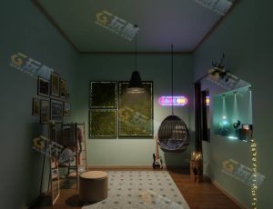 女性风格小房间—布兰德（BL）工程源文件