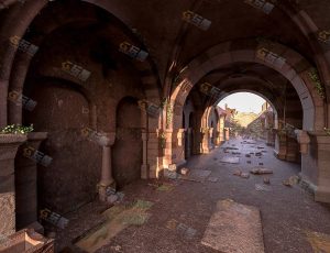 复古破旧老教堂—布兰德（BL）工程源文件