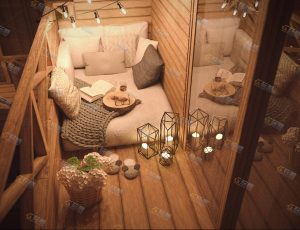 浪漫温馨阳台休息室—布兰德（BL）工程源文件