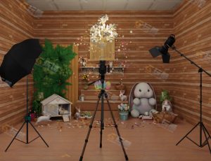 儿童兔子主题拍摄场景—布兰德（BL）工程源文件