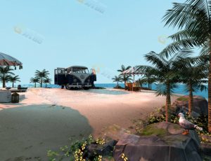 海滩度假场景—布兰德（BL）工程源文件