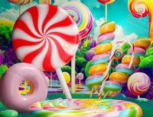 卡通甜糖场景—布兰德（BL）工程源文件