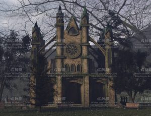 破旧鬼屋教堂—布兰德（BL）工程源文件