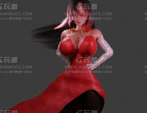 恶魔红发女孩—布兰德（BL）CG三维模型