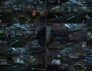 阴暗破旧地下车库—布兰德（BL）工程源文件