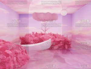 粉色空间—布兰德blend项目源文件