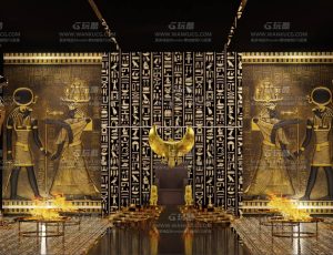 古埃及法老王座—布兰德blend项目源文件