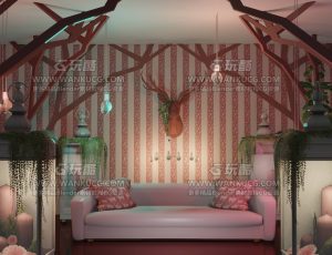 森林童话风客厅—布兰德blend项目源文件