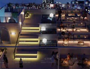 天台楼顶派对—布兰德blend项目源文件