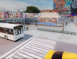 街头篮球场—布兰德blend项目源文件