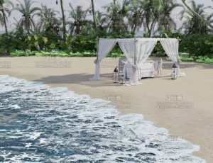 海滩宴席—布兰德blend项目源文件