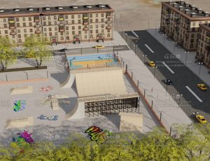 街头体育中心—布兰德blend项目源文件