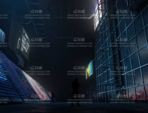 工厂幽暗科技走廊—布兰德Blend项目源文件