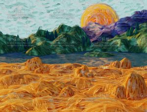 卡通水彩画场景—布兰德Blend项目源文件