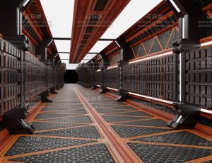 深邃科技走廊—布兰德Blend项目源文件