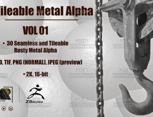 30 个金属 Alpha（无缝且可平铺 – 第 01 卷）