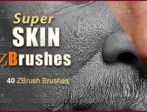 41种逼真的人体皮肤ZBrush画笔套装