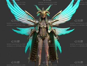 魔幻神族女战士1—布兰德Blend模型