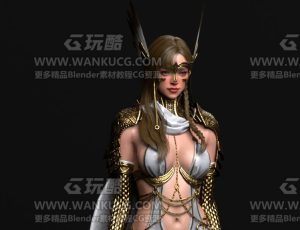 魔幻神族女战士5—布兰德Blend模型