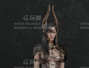 魔幻神族女战士6—布兰德Blend模型