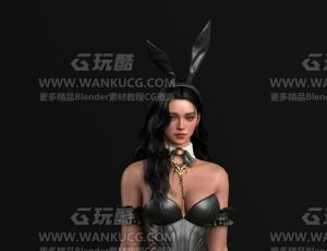 皮衣兔女郎—布兰德Blend模型