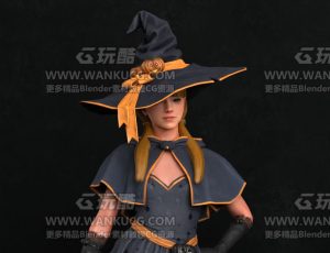 中世纪女魔法师—布兰德Blend模型