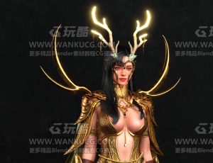 部落女战士2—布兰德Blend模型