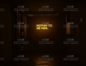 黄色灯光氛围走廊—Blend项目源文件